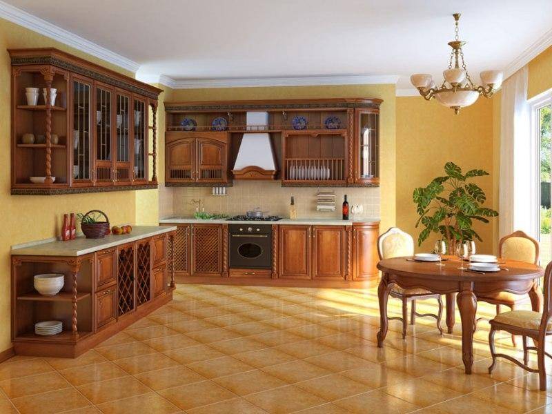 классическая угловая кухня в Сочи