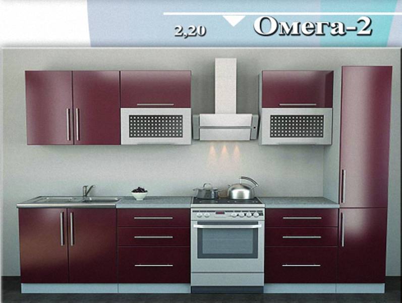 кухня прямая «омега 2» в Сочи