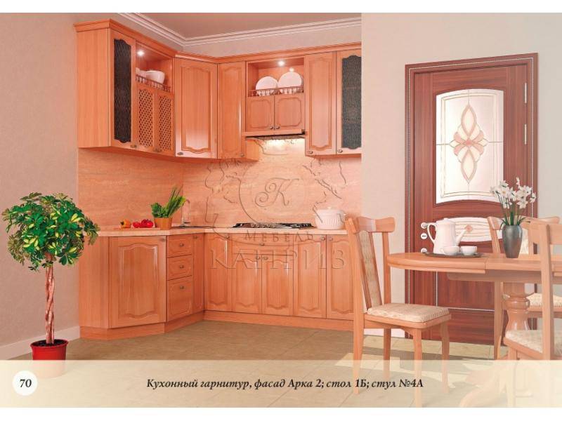 кухня с фасадами арка в Сочи