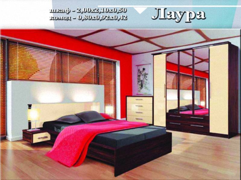 спальный гарнитур «лаура» в Сочи