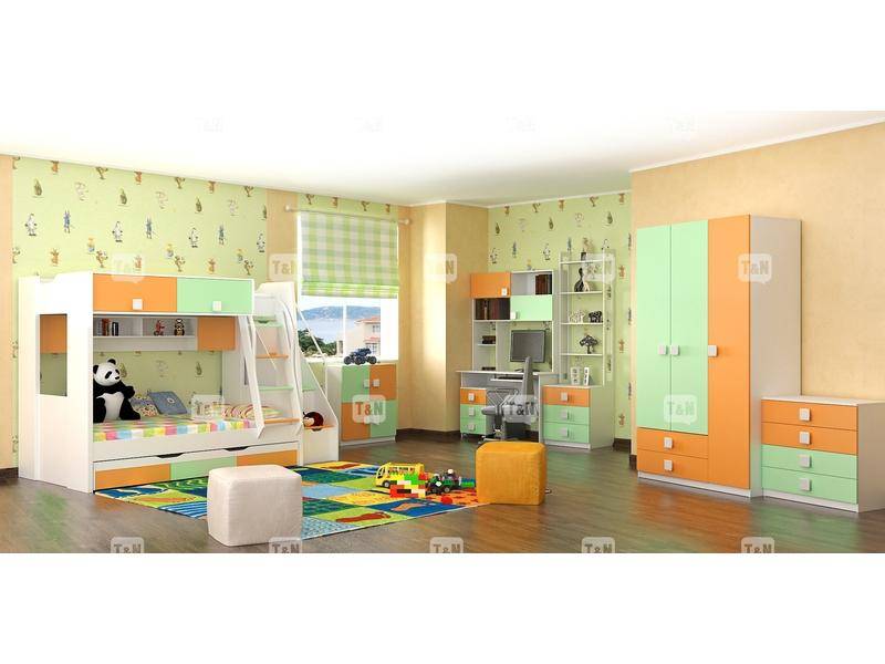 детская двухъярусная кровать rich green в Сочи