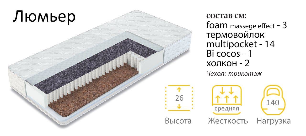 матрас люмьер в Сочи