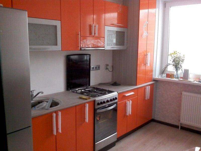 кухня оранжевая мдф в Сочи