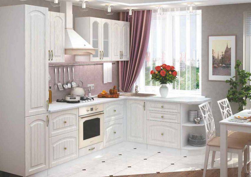 белая уютная кухня верона в Сочи