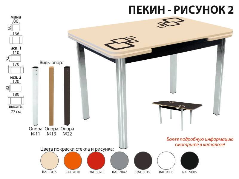 стол пекин рисунок 2 в Сочи
