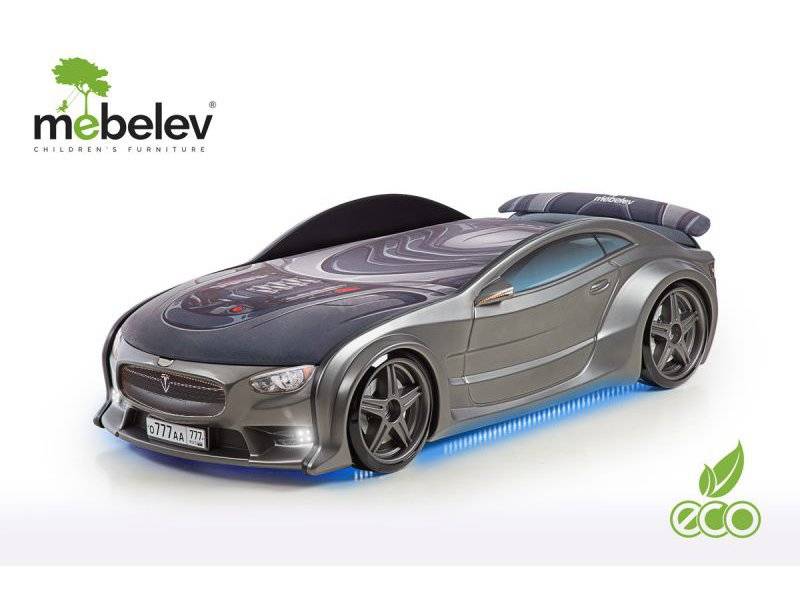 кровать-машина объемная (3d) neo "тесла" (графит) в Сочи