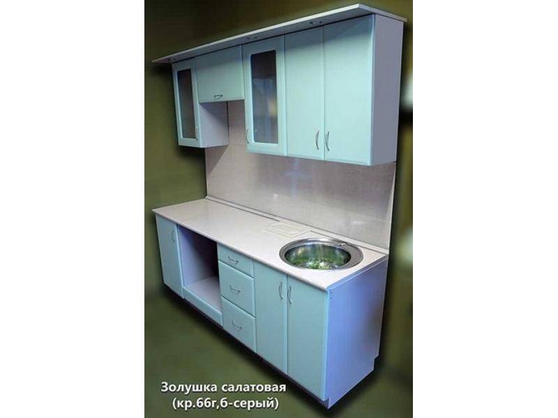 кухня золушка салатовая в Сочи