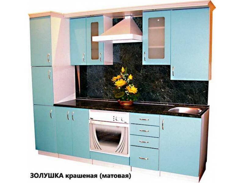кухня золушка крашеная матовая в Сочи