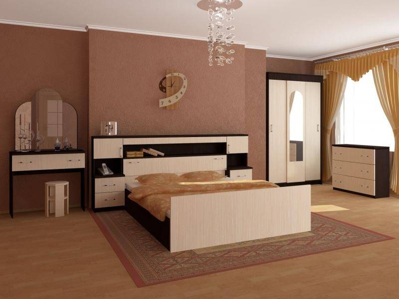 спальня бася с прикроватным блоком (лдсп) в Сочи