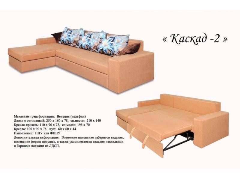 угловой диван каскад 2 в Сочи