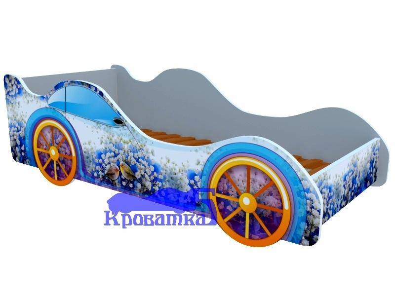 кровать-машина с фотопечатью зяблики в Сочи