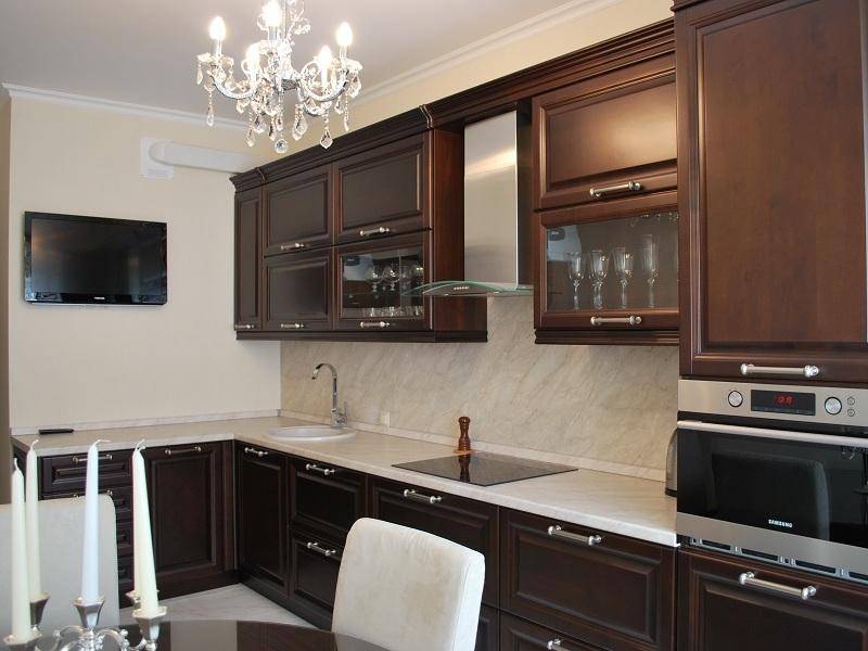кухонный гарнитур береза цвет итальянский орех в Сочи
