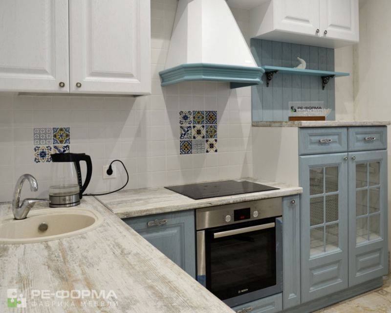 компактная угловая кухня 041 в Сочи