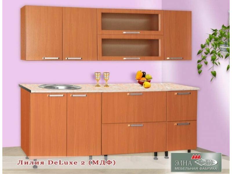 кухня прямая лилия deluxe 2 (мфд) в Сочи