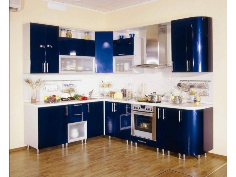 глянцевая угловая кухня в Сочи