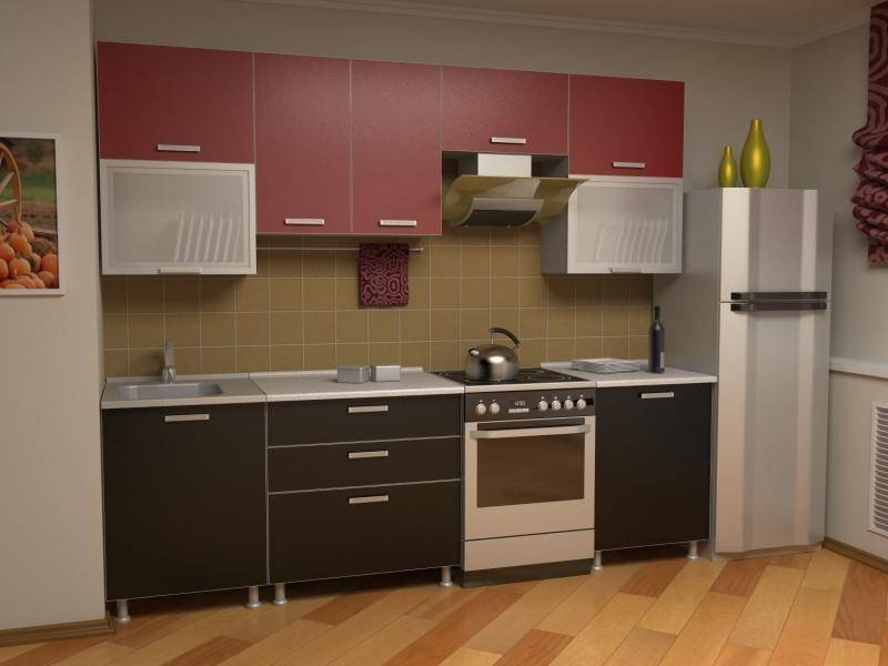 кухня прямая азалия комплектация 8 в Сочи