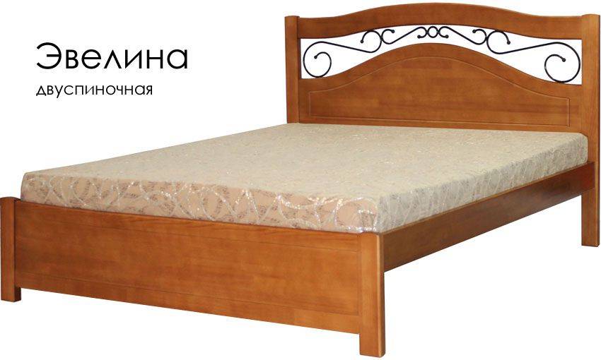 деревянная с ковкой кровать эвелина в Сочи