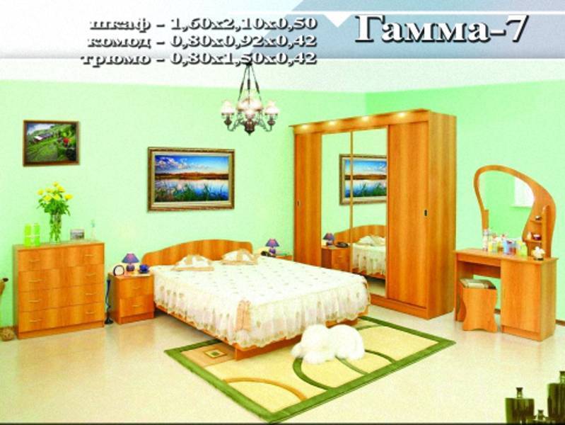 спальный гарнитур «гамма 7» в Сочи