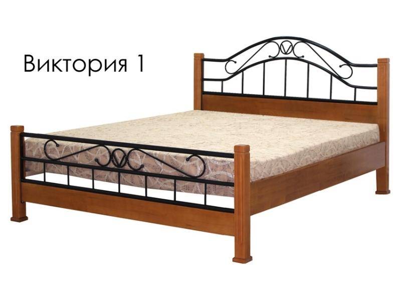 кровать виктория 1из массива сосны с элементами ковки в Сочи