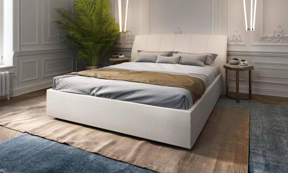 кровать orchidea (орхидея) с изогнутым изголовьем в Сочи