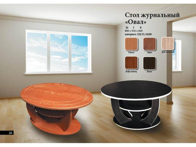 стол журнальный овал в Сочи