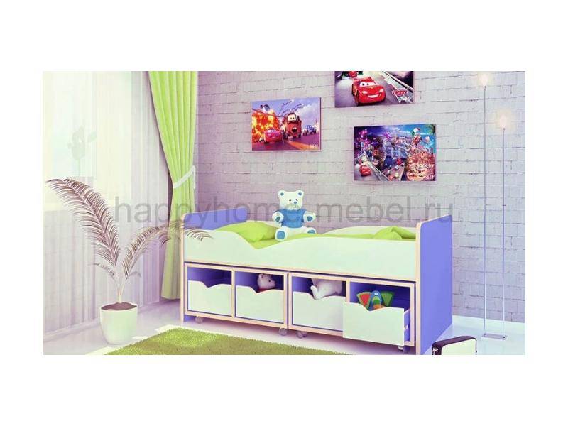 низкая кровать-чердак happy kids k-13 в Сочи