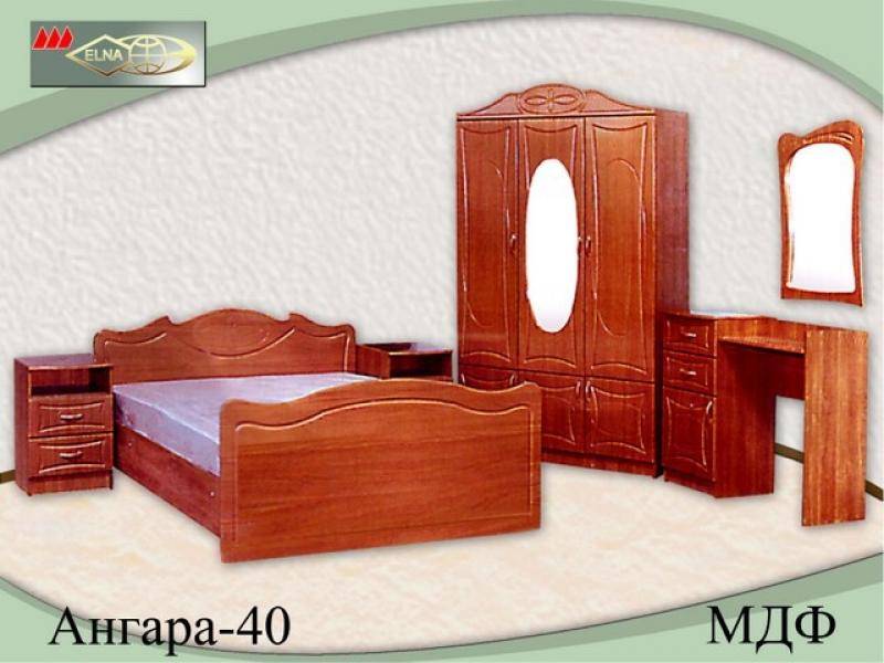 спальный гарнитур ангара 40 (мдф) в Сочи