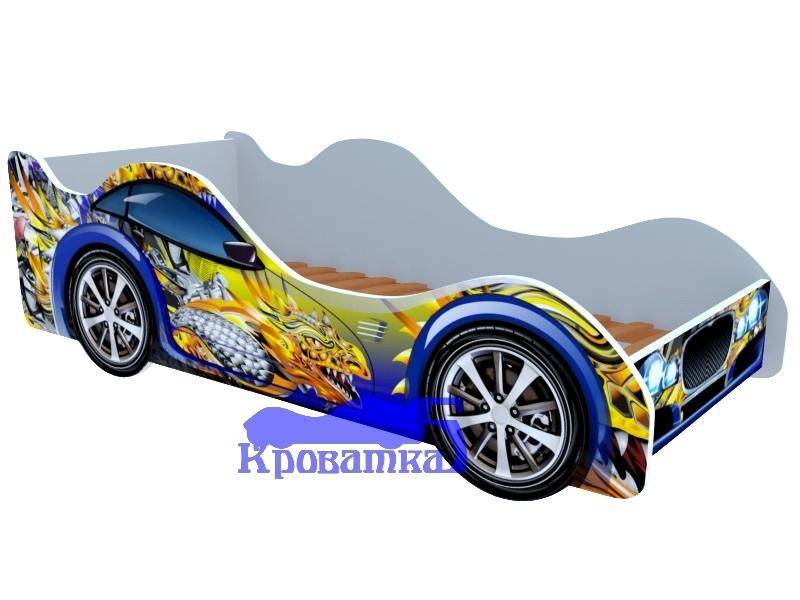 кровать для мальчика синий дракон в Сочи