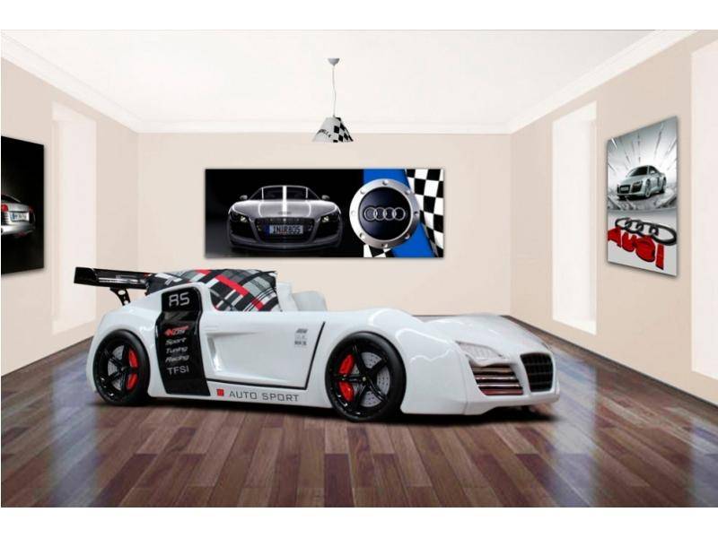 кровать машина audi v8 белая в Сочи