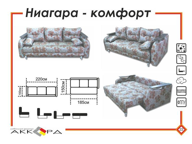 современный диван ниагара в Сочи