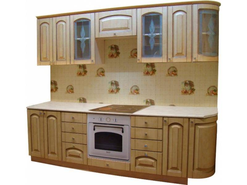 кухня прямая патина беленый дуб в Сочи