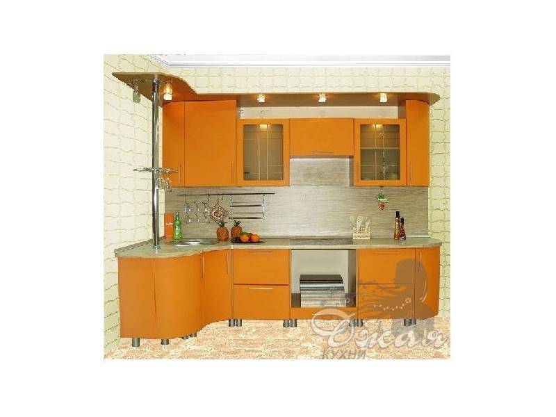 кухня с барной стойкой в Сочи