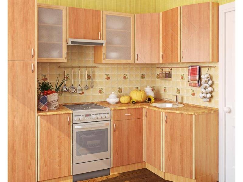 кухонный гарнитур угловой вишня в Сочи
