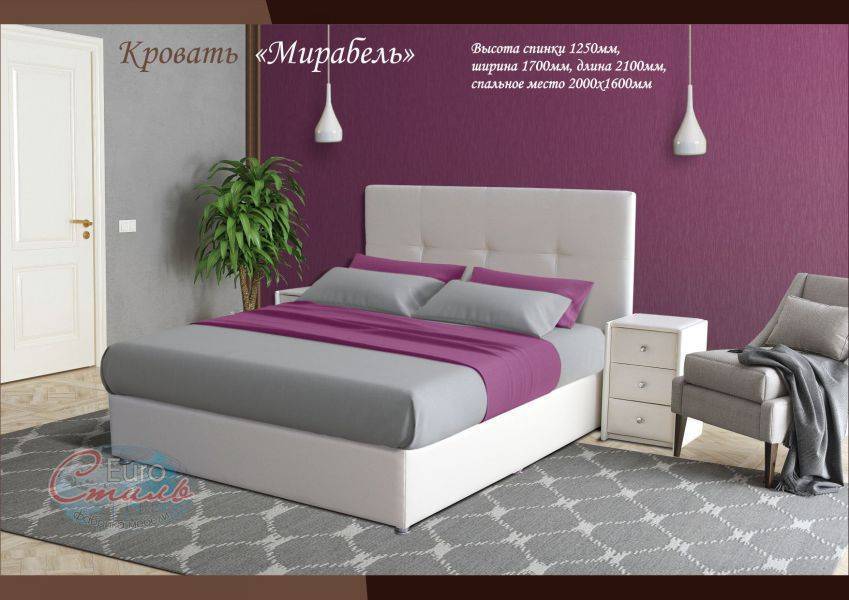 кровать белая мирабель в Сочи
