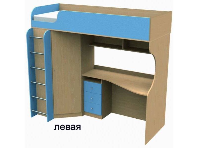 кровать двухъярусная со столом в Сочи