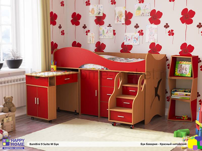 детская кровать-чердак bambini 9 suite m в Сочи