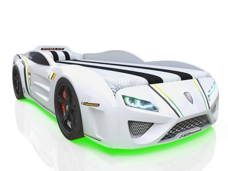 кровать-машина sportline белая в Сочи