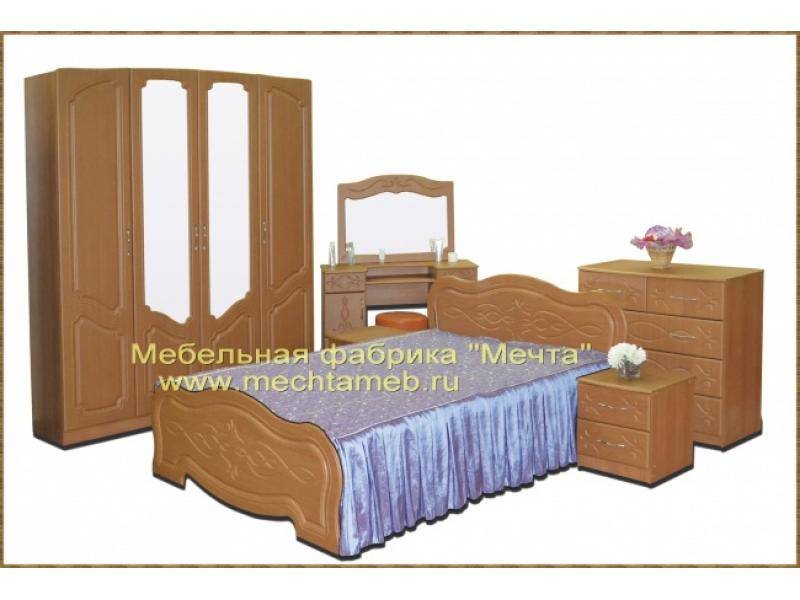 спальный гарнитур ольха мдф в Сочи