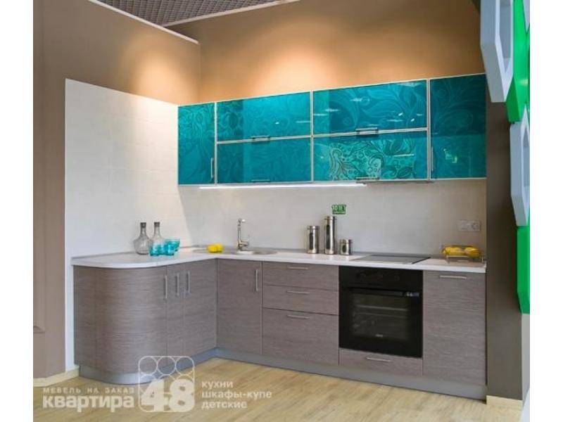 кухонный гарнитур угловой аквамарин в Сочи