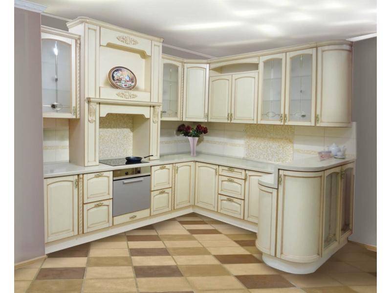 п-образная мебель для кухни альбертина в Сочи