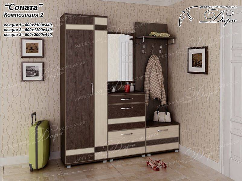 прихожая соната-2 в Сочи