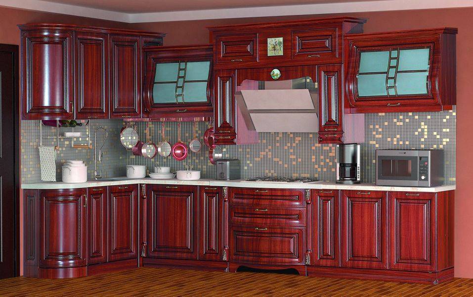 кухня сан-марино, орех 1700х3600 в Сочи