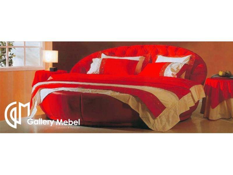 красная кровать letto rotondo 05 в Сочи