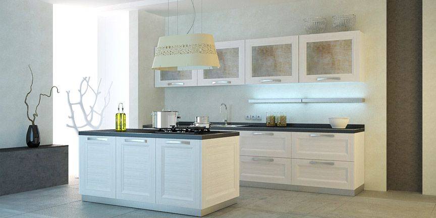 кухня moderno beverly белая в Сочи