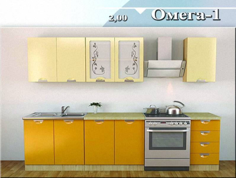 кухонный гарнитур «омега 1» в Сочи