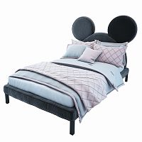 кровать детская 140х200 серая mickey mouse в Сочи