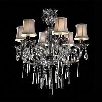 люстра md102743-6a от illuminati прозрачная/бежевая/ хром в Сочи