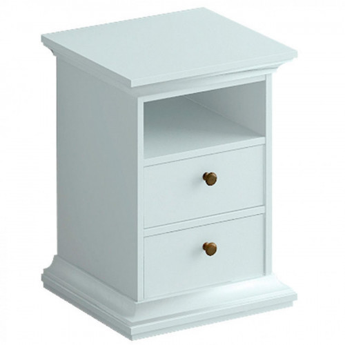 тумба прикроватная reina с 2 ящика с полкой (белый) в Сочи