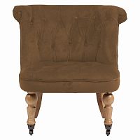 кресло amelie french country chair коричневое в Сочи