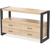 тумба под tv neo loft с 4 ящиками светло-коричневая в Сочи